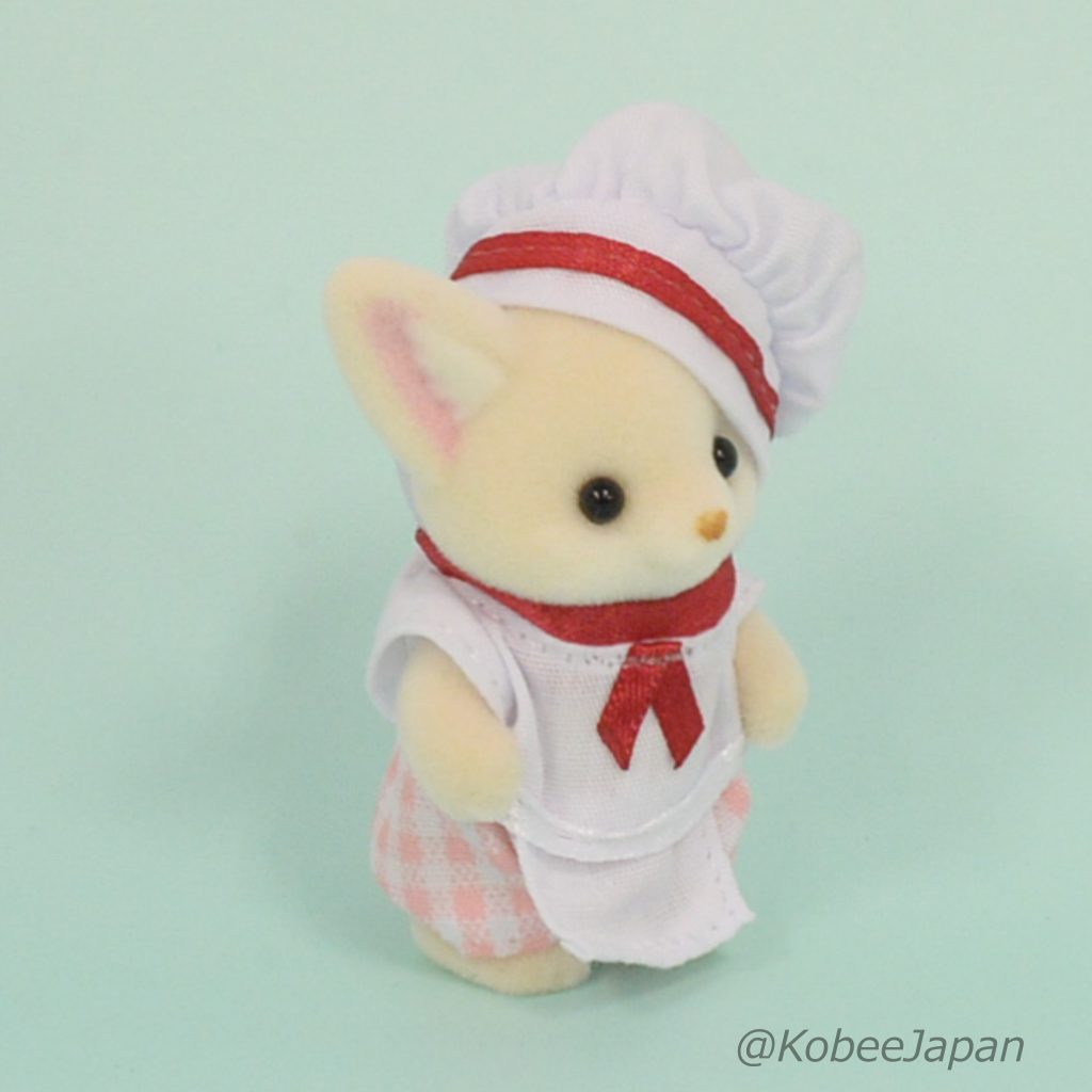 Forest Kitchen Baby Fennec Fox Chef Sylvanian Families Calico Critters