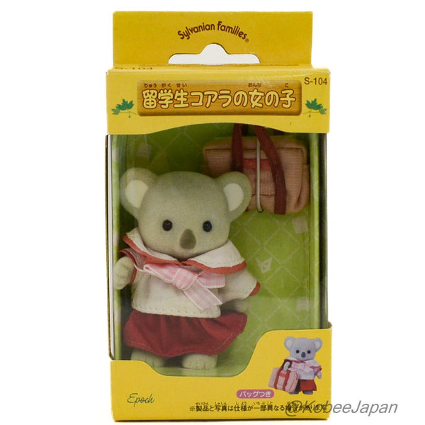 Estudiante extranjero Koala Girl S-104 Época Japón Calico Critters