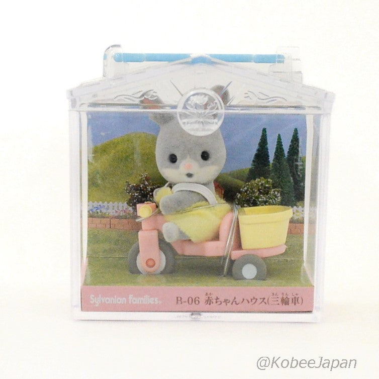 婴儿手提箱三轮车棉尾兔 B06 退休印花布 Sylvanian Families