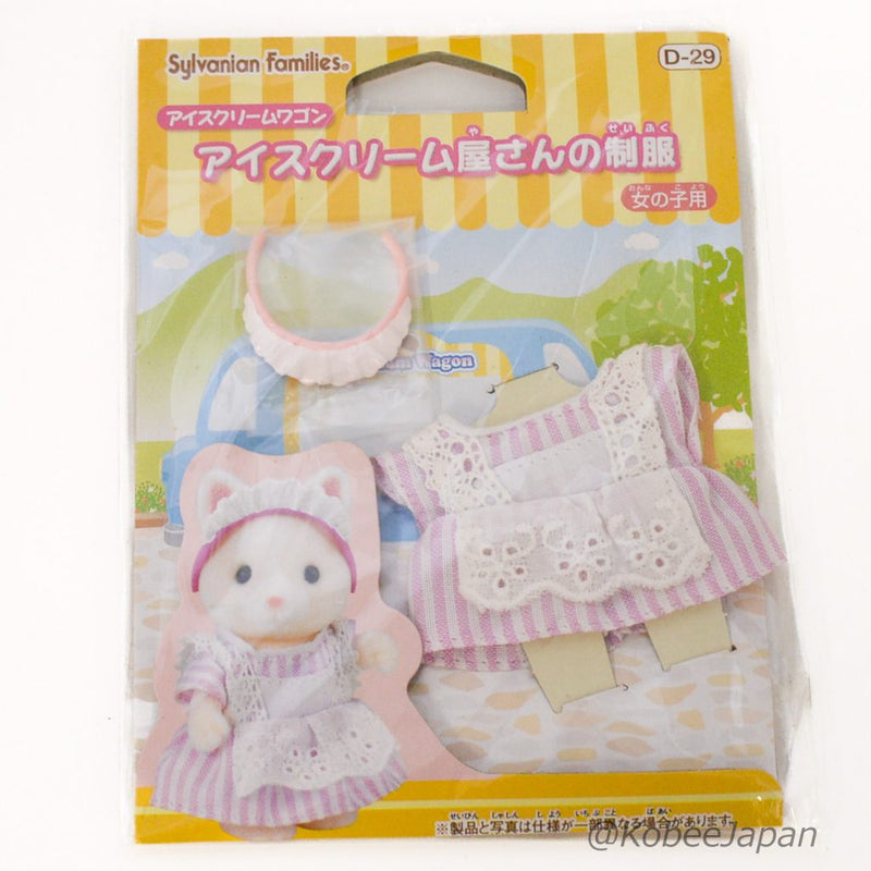 ICE CREAM STORE UNIFORM D-29 Retired Rare Sylvanian Families