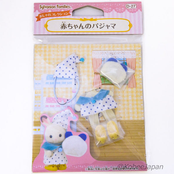 BABY NIGHTWEAR PAJAMAS D-27 Epoch Japan Cloths Calico Sylvanian Families