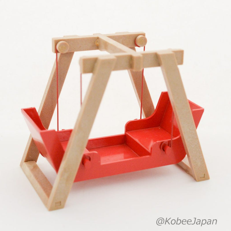 RED SWING TWO-SEATER KO-02 Vintage Epoch Sylvanian Families