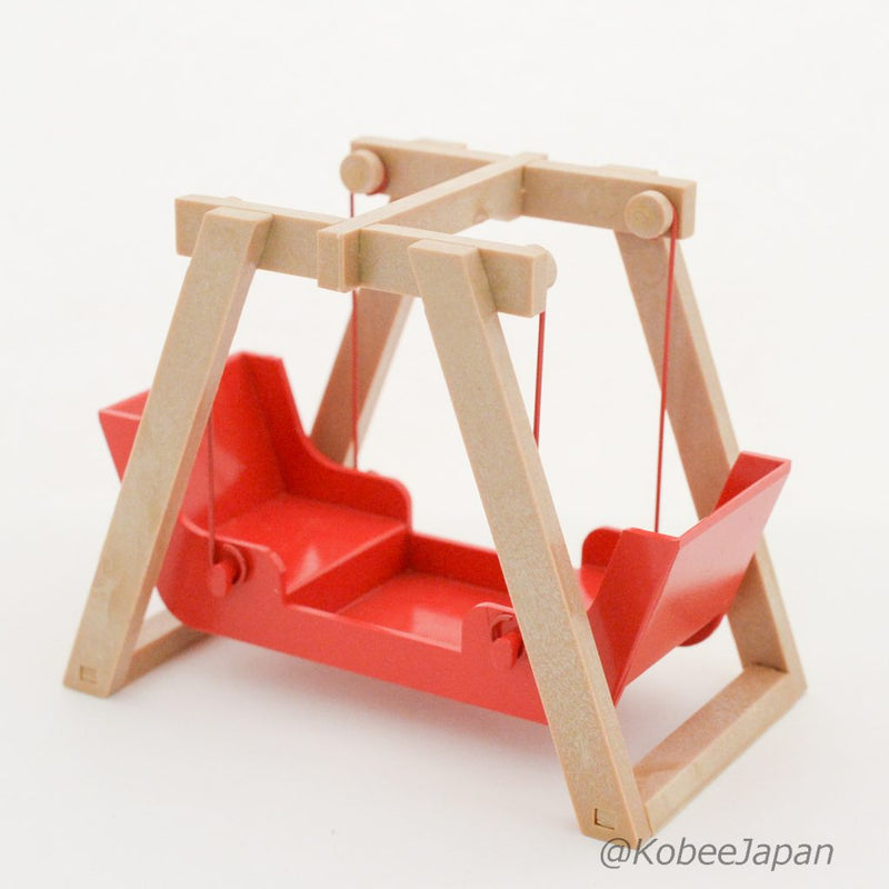 RED SWING TWO-SEATER KO-02 Vintage Epoch Sylvanian Families