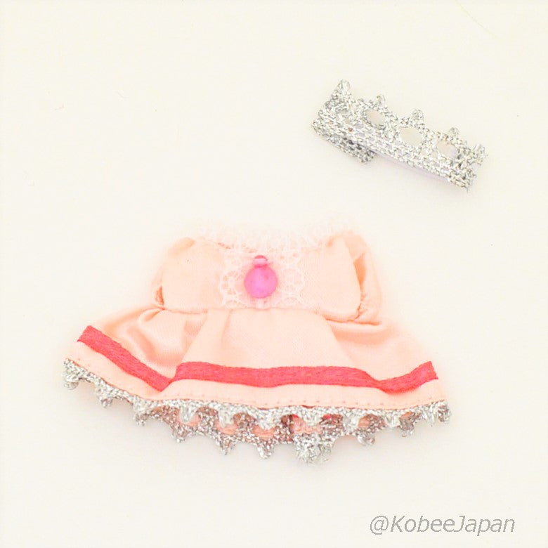 Girl's Pink Dress With Tiara Fan Club Sylvanian Families Calico Critters