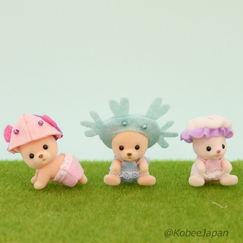 BABY AQUA PARADE COMPLETE 6 FIGURE SET Sylvanian Families