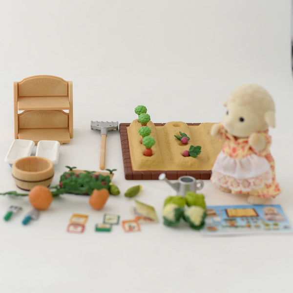 [Used] FARM VEGETABLE PATCH Sheep Flair Retired Sylvanian Families