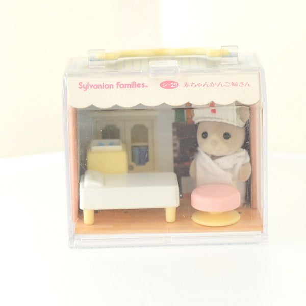 婴儿手提箱 护士鼠 复古 SHI-29 Calico Sylvanian Families