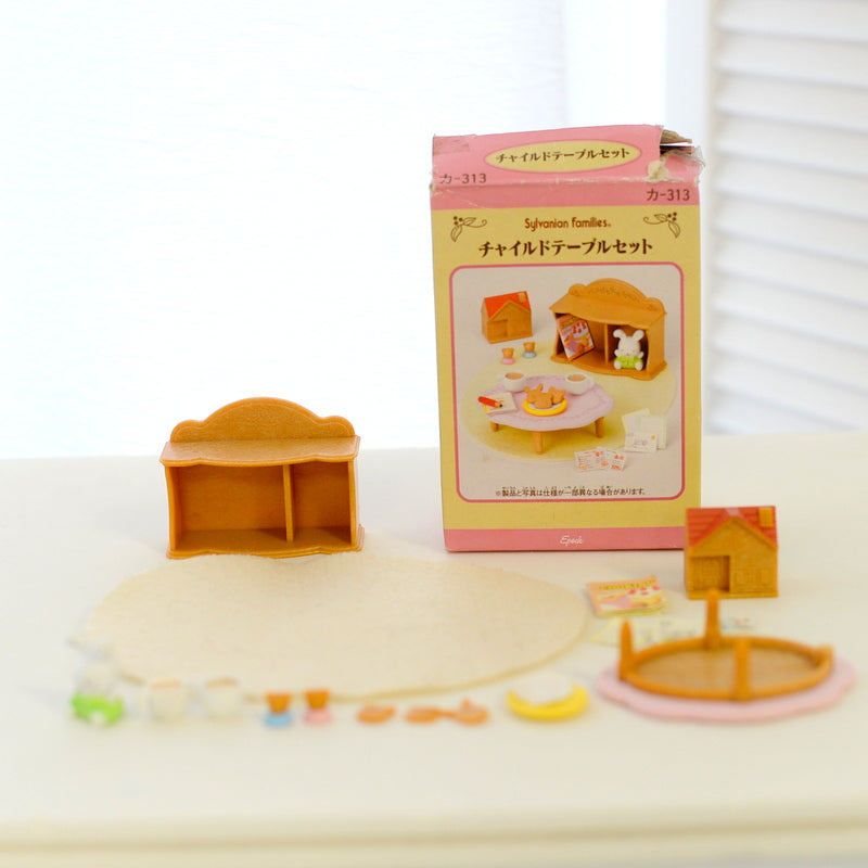 [Used] CHILD TABLE SET KA-313 Retired Epoch Japan Sylvanian Families