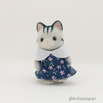 Sylvanian Park Ibaraido Baby Grayish Cat 2019 Sylvanian Families Calico Critters