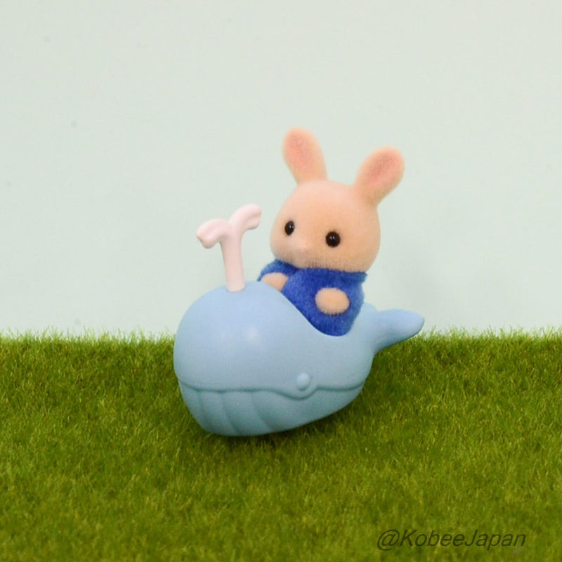 BABY SEA FRIENDS SERIES BABY MILK RABBIT WITH WHALE BOAT Sylvanian Families