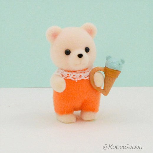 Colección Sueño Esponjoso Serie de Compras para Bebés Oso Blanco Familymart Sylvanian Families Calico Critters