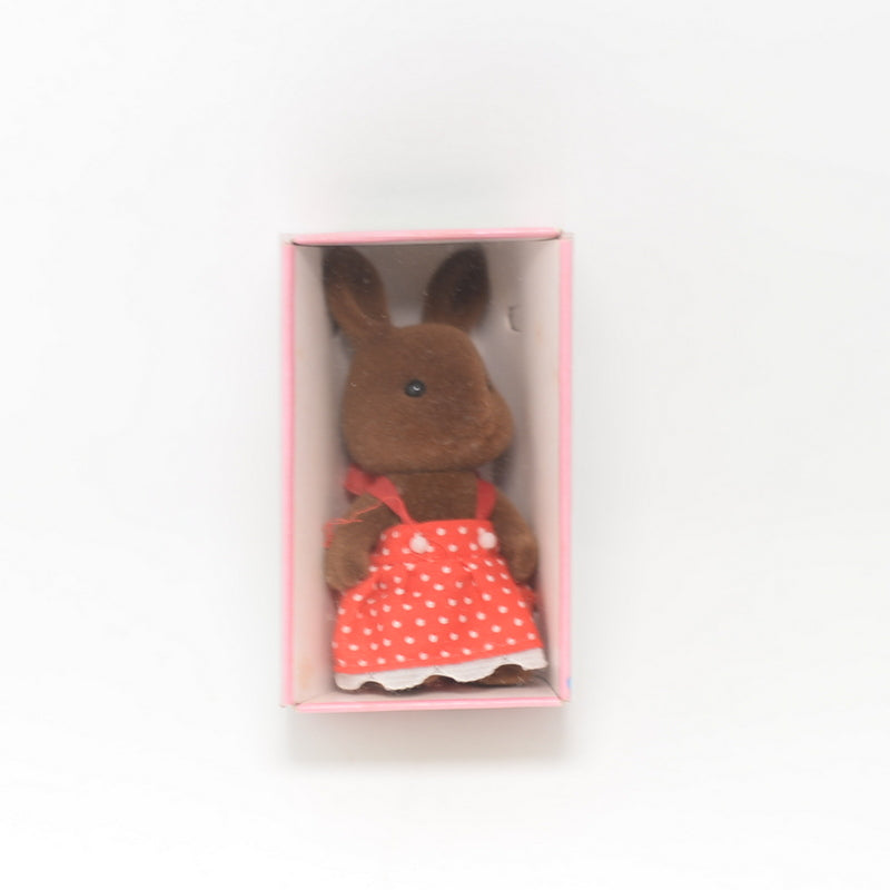 BROWN RABBIT GIRL U-04-650 Epoch Japan Sylvanian Families