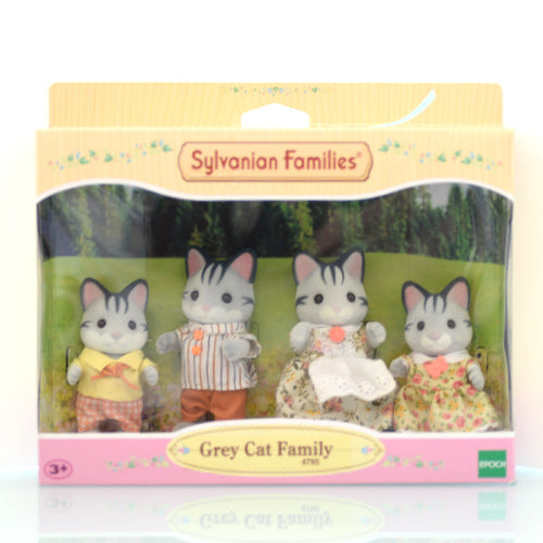 GREY CAT FAMILY 4795 EPOCH UK Sylvanian Families