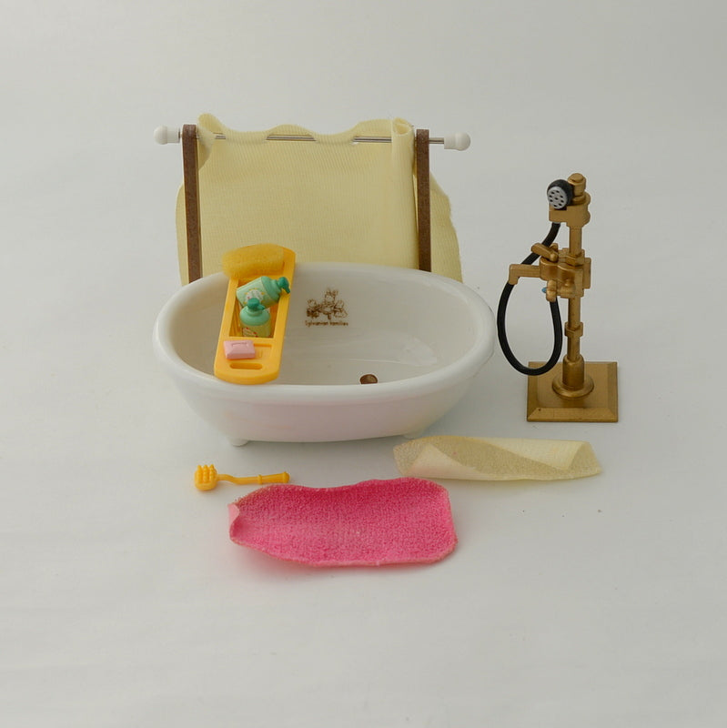 [Used] Vintage BATH and SHOWER SET KA-66 Japan Sylvanian Families