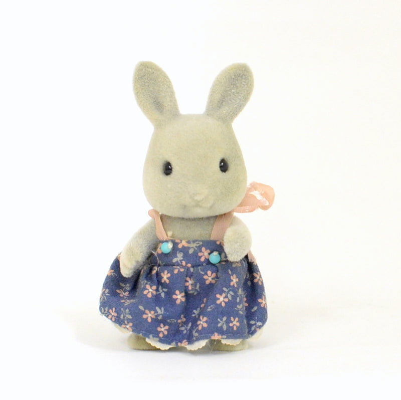 [Used] GRAY RABBIT GIRL U-14-650 Epoch Japan Sylvanian Families