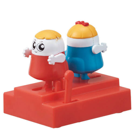 Capsule miniature jouet rouge Donketsu jeu Epoch Japon