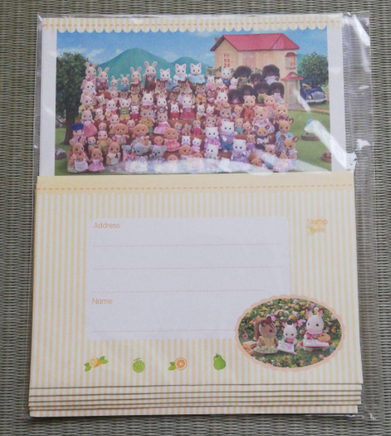 LETTER WRITING SET 30th Anniversary Epoch Sylvanian Families