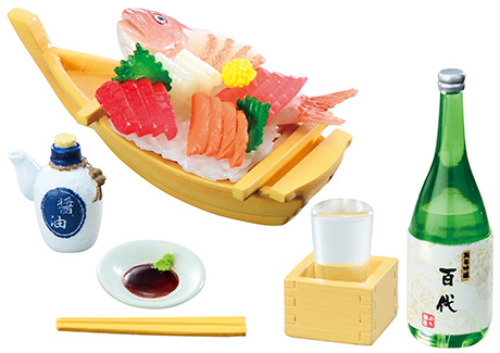 Recompra Pub japonés 7. Peces crudos de sashimi para muñecas Miniatura de Japón