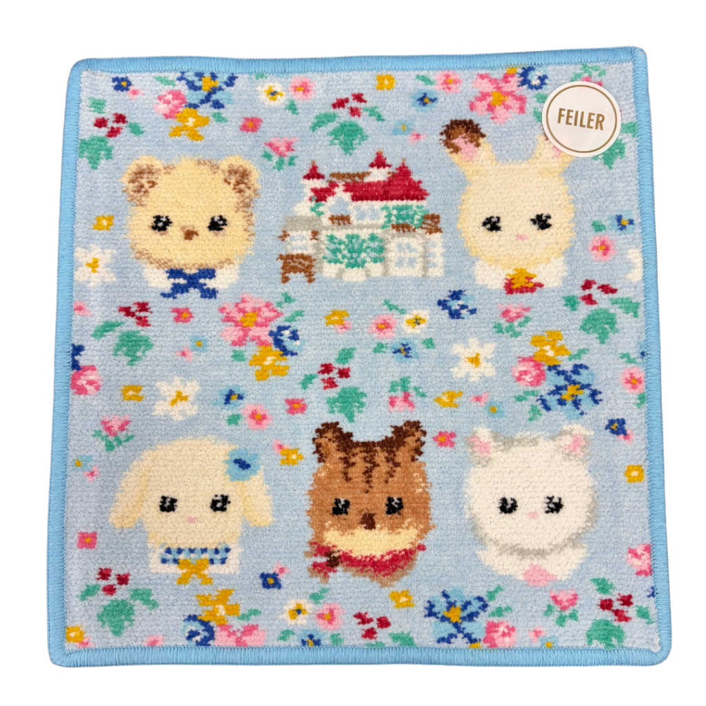 Hand Towel 25cmx25cm Pale Blue × Turquoise Blue 2026 FEILER Japan