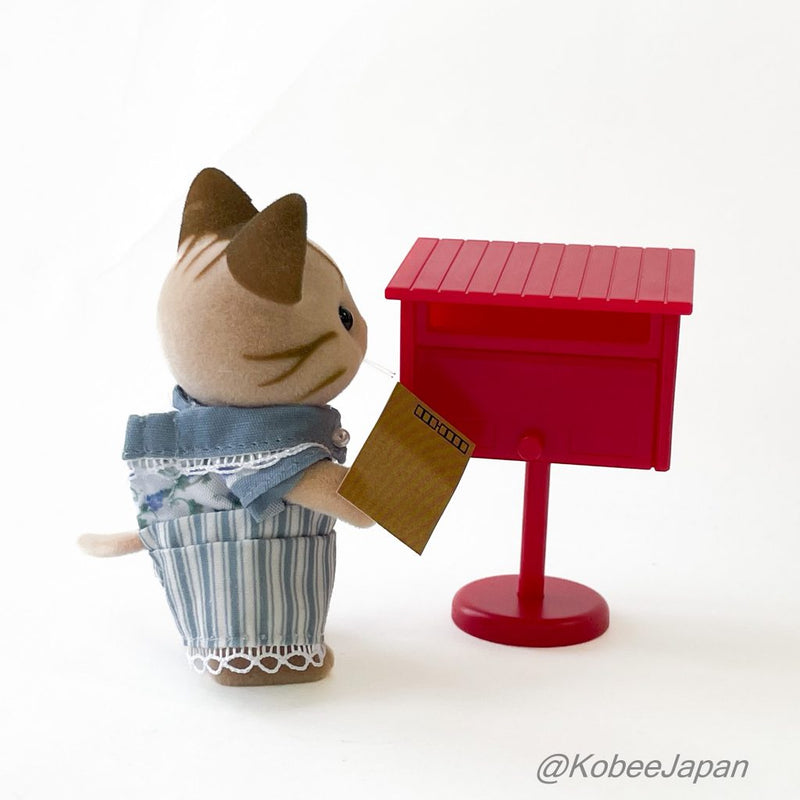 CAPSULE TOY LITTLE MAILBOX 6 STAND WHITE Japan tarlin