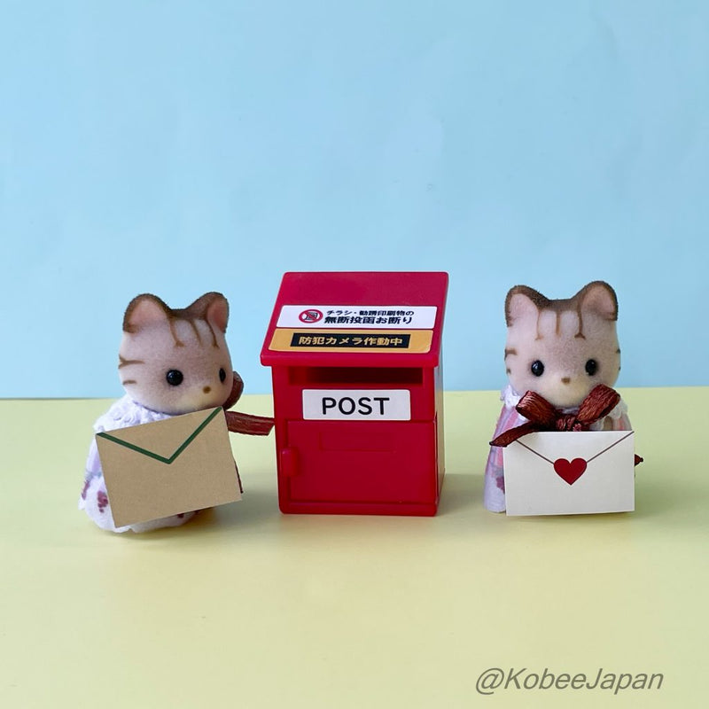 [Used] CAPSULE TOY LITTLE MAILBOX 1 WALL RED Japan tarlin