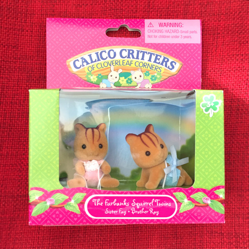 Calico Critters THE FURBANKS SQUIRREL TWINS CC1593 Sylvanian Families International Playthings LLC