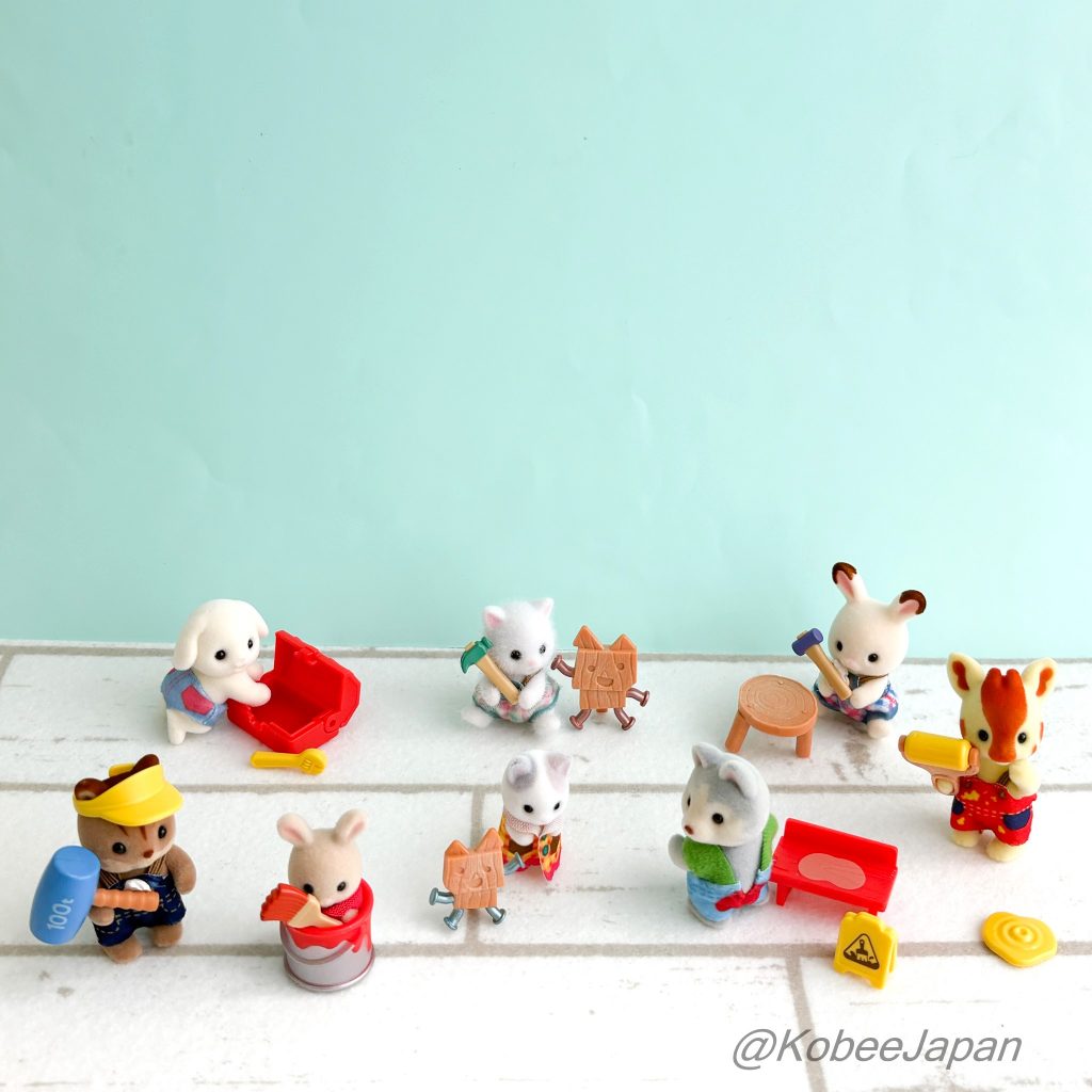 Baby Craft Lovers Series Little Milk Rabbit Baby With Red Paint 2025 Sylvanian Families Calico Critters