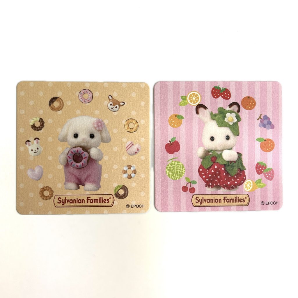 Paper Coaster 2pcs set Baby Chocolate Rabbit Flora Rabbit Sylvanian Families Calico Critters