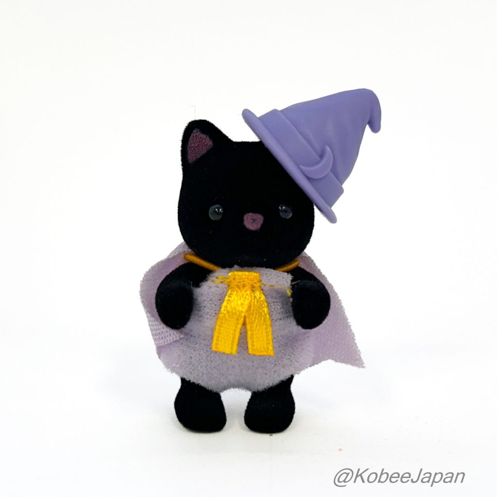 Magical Baby Series Midnight Cat Baby In Witch Costume Sylvanian Families Calico Critters