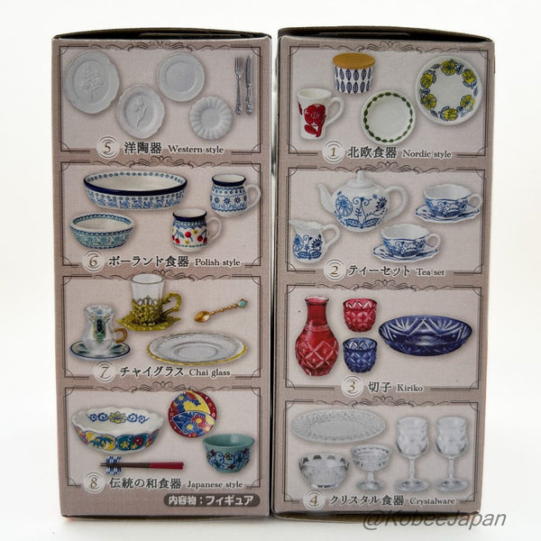 [Used] Re-ment TABLEWARE COLLECTION ‚WPIECE SET for dollhouse Re-ment