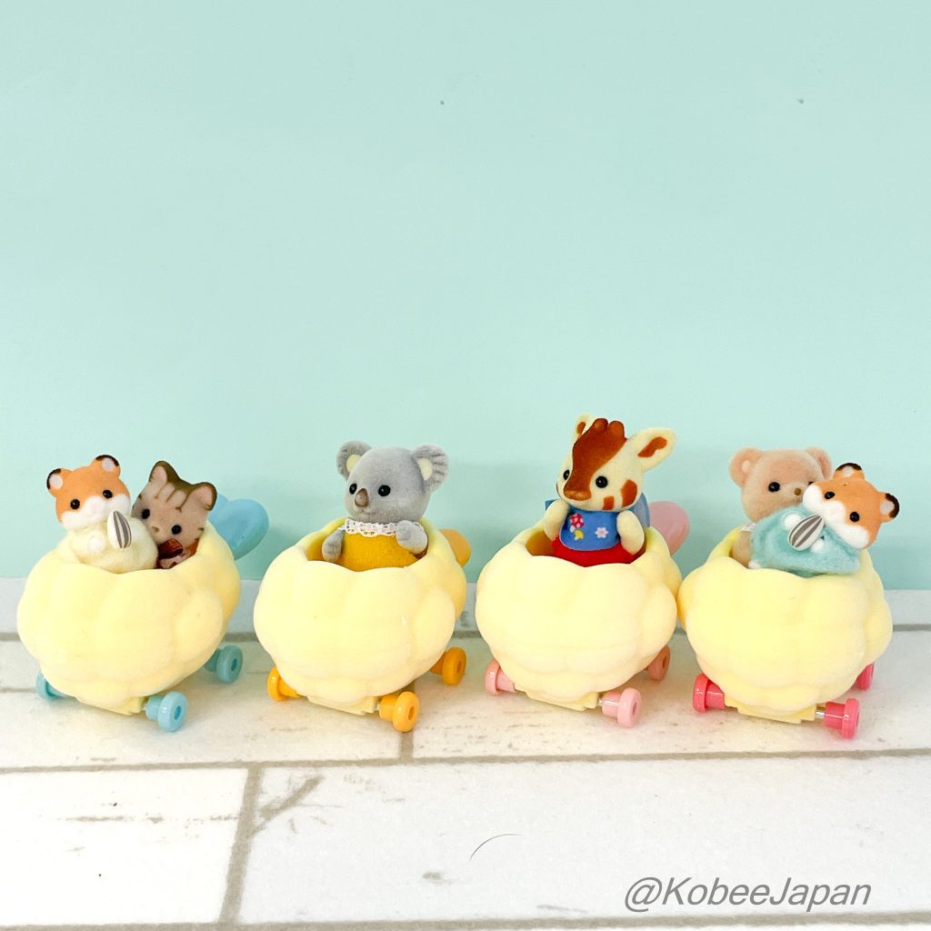 Capsule Toy Double-fried Shrimp Cart Horse Mackerel