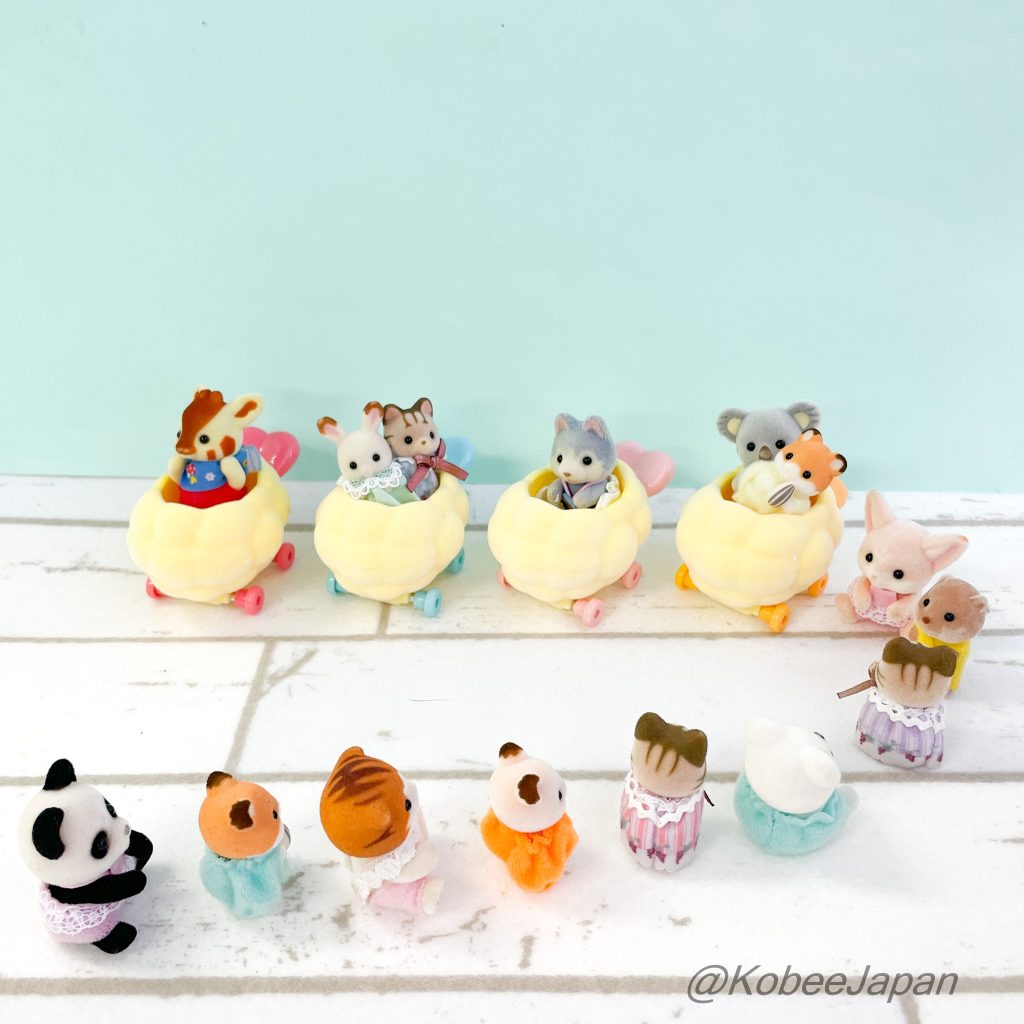 Capsule Toy Double-fried Shrimp Cart Horse Mackerel