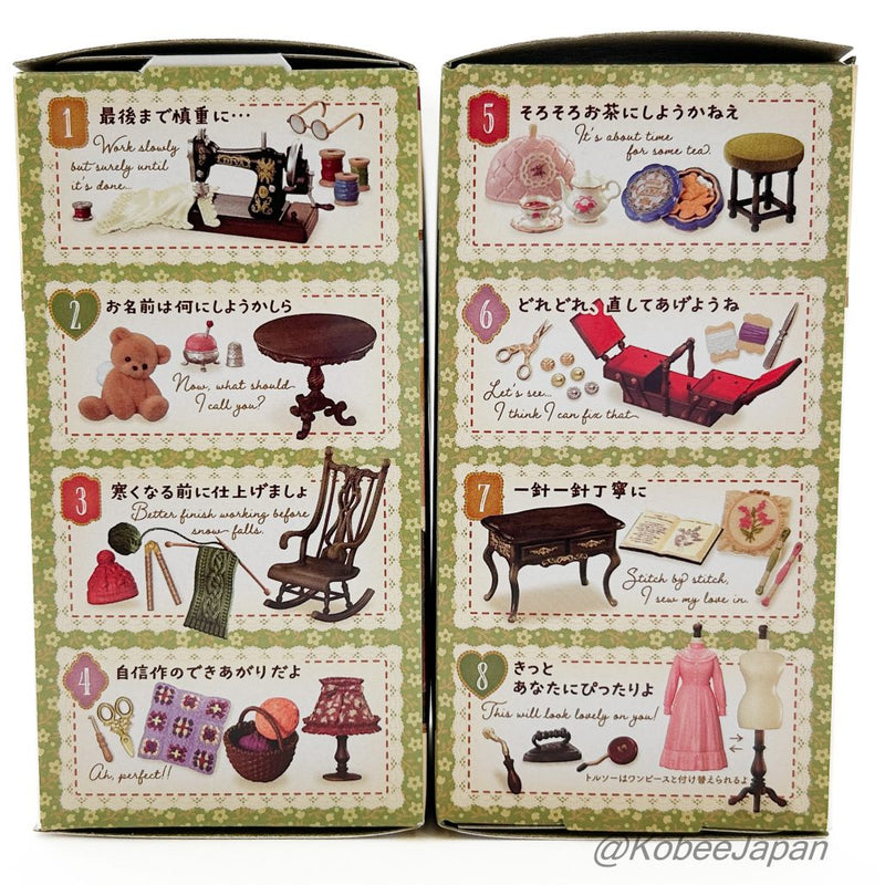 Re-ment GRANDMOTHERS CRAFT ROOM 7 STITCH BY STITCH I SEW MY LOVE IN Japan Re-ment