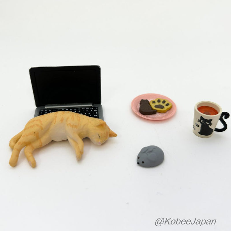 Re-ment LIFE WITH CATS 4 LAPTOP Japan Re-ment