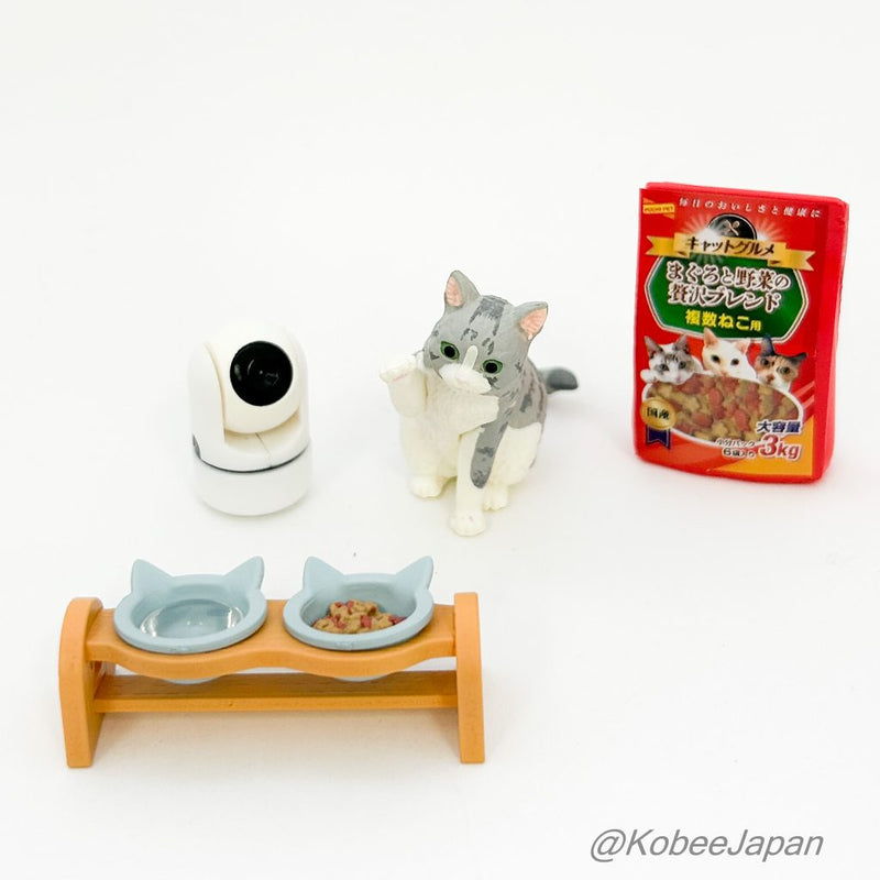 Re-ment LIFE WITH CATS 5 CAT FOOD Japan Re-ment