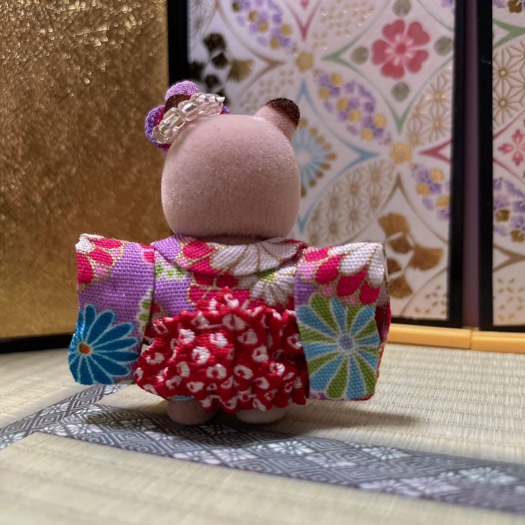 Ensemble 3 pièces Baby Hakama B fait main