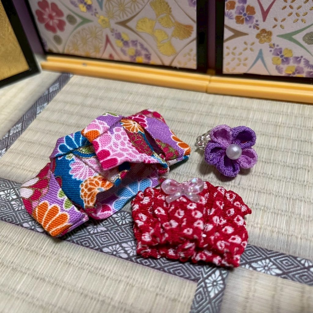 Baby Hakama 3-Piece Set B Handmade