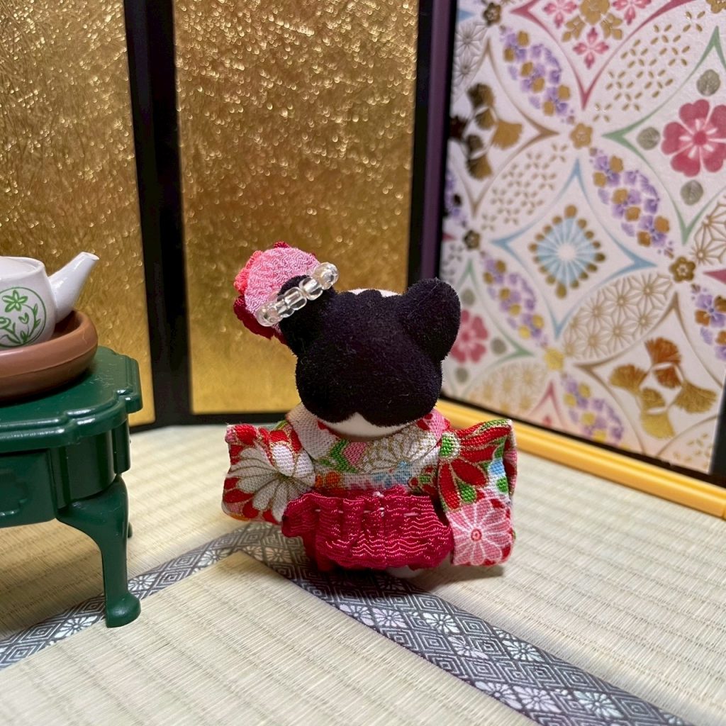 Ensemble 3 pièces Baby Hakama E fait main