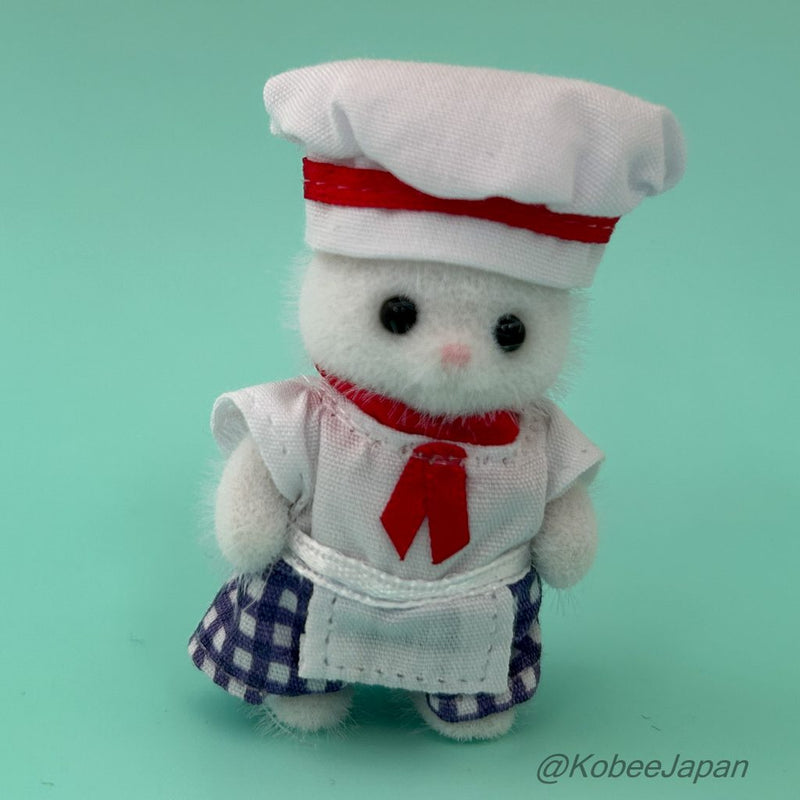 FOREST KITCHEN BABY PERSIAN CAT CHEF Sylvanian Families