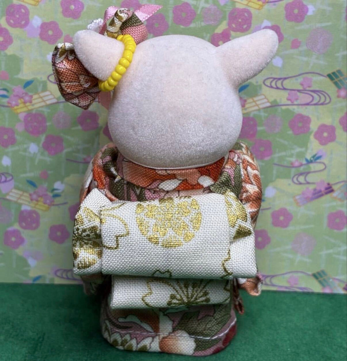 Pink Floral Kimono Set for Mother Handmade