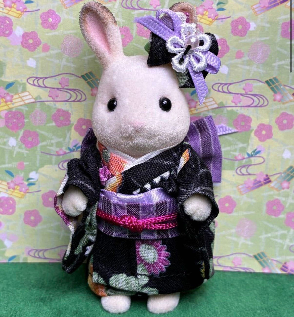 Black Kimono Set for Older Sister Handmade