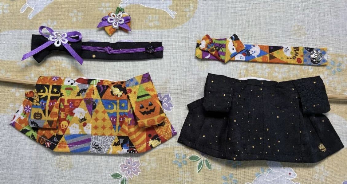 Halloween-pattern Kimono Set for Older Brother and Older Sister Handmade