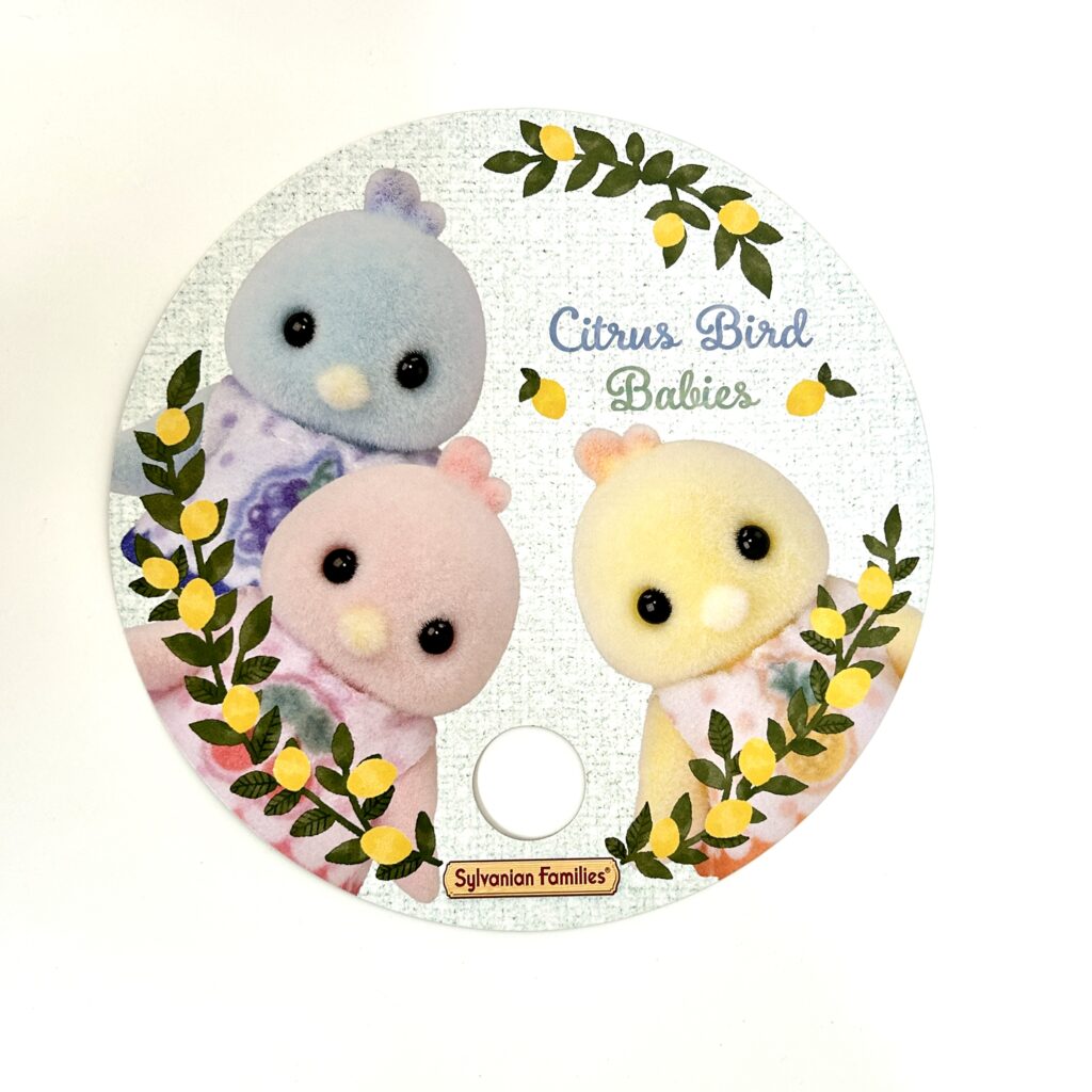 [used] Sticker, Hand Fan, Coaster Set Sylvanian Families Calico Critters