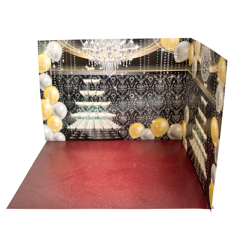 Double face panneau de fond format B4 magnifique salle de fête Seria