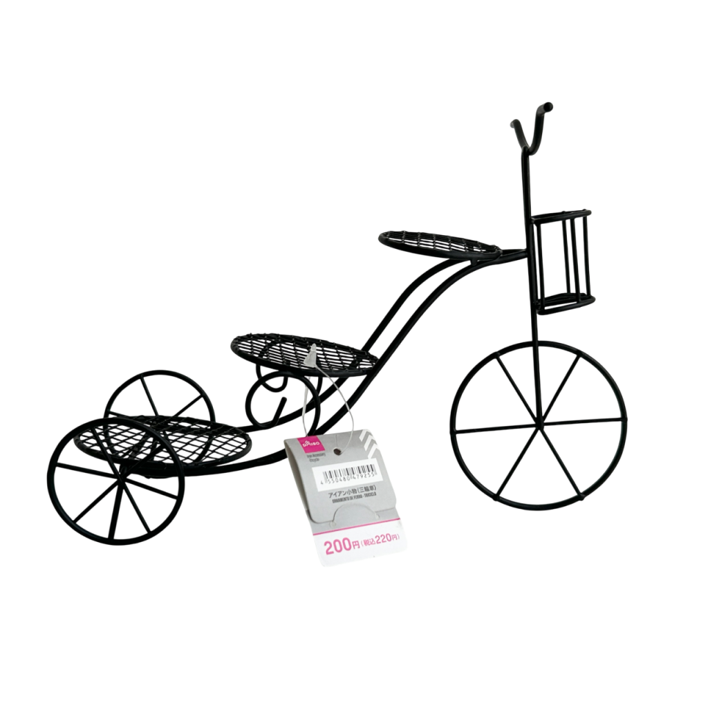 Iron Tricycle Black DAISO
