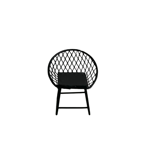 Iron Chair Black DAISO