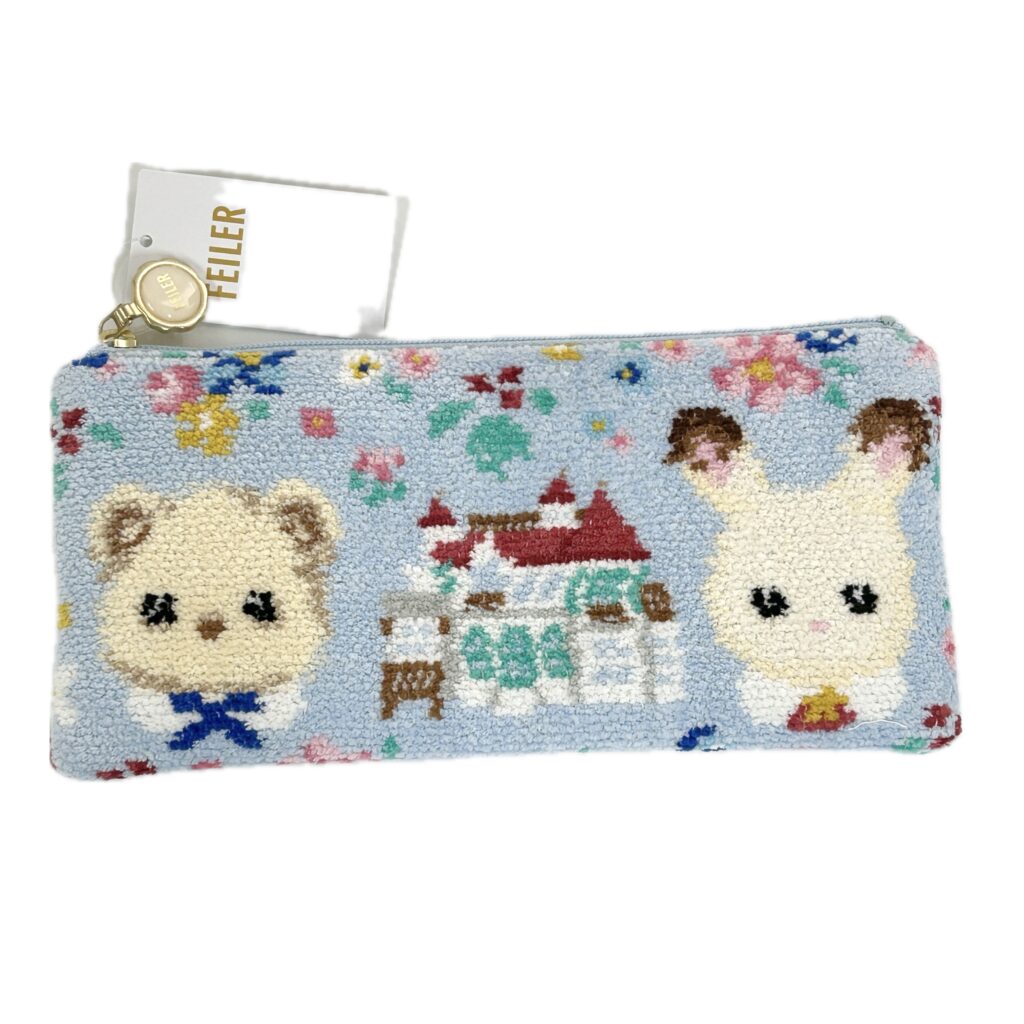 Mini Pale Blue Pouch 9.5×21㎝ FEILER Japan