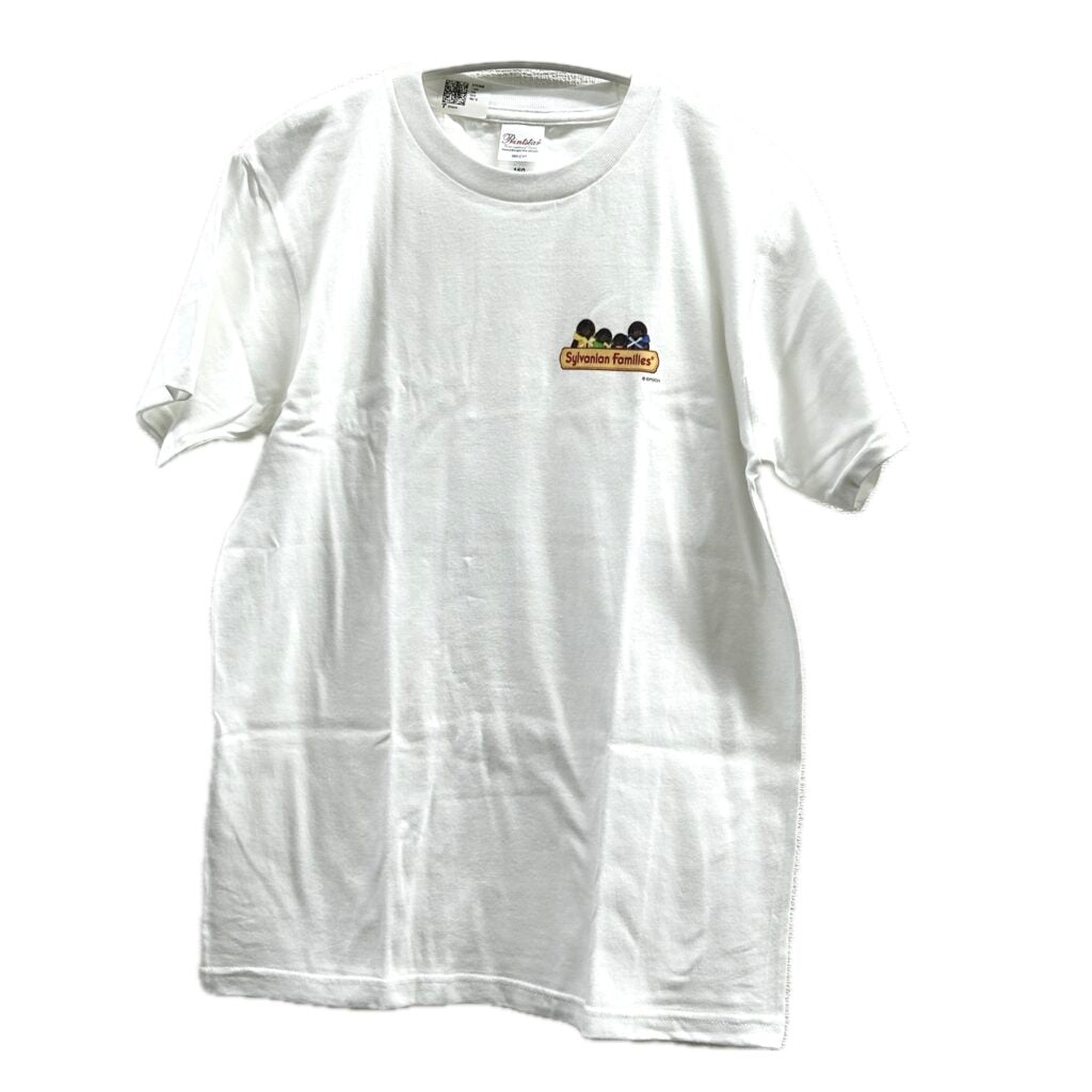Mole Family Print T-Shirt White XS Amazon Original Sylvanian Families Calico Critters