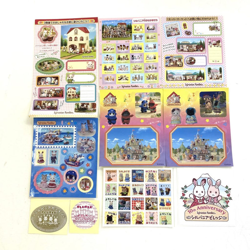 [Used] STICKERS SET O Epoch Japan Sylvanian Families