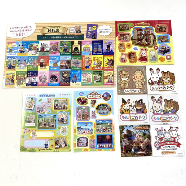 [Used] STICKERS SET P Epoch Japan Sylvanian Families